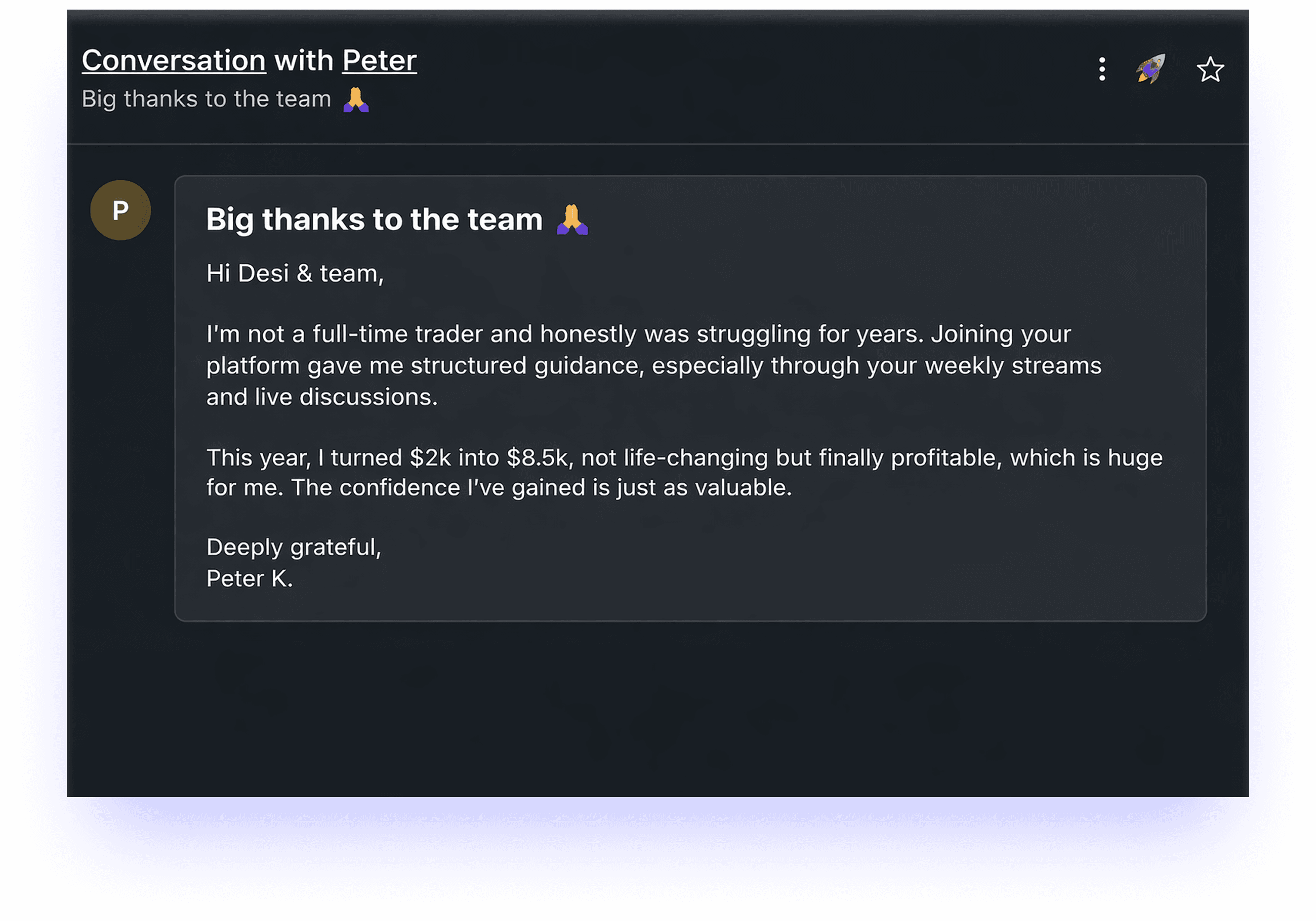 Review from Peter