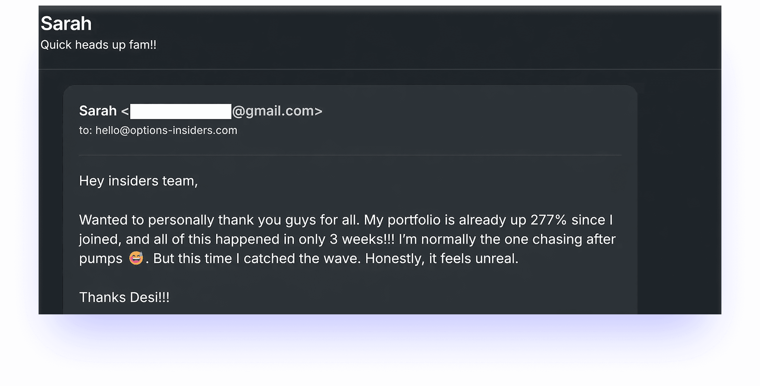 Review from Sarah